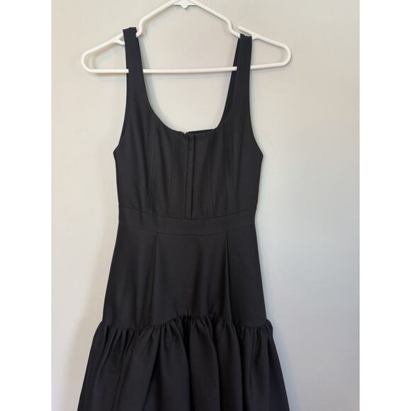 ALICE & OLIVIA Diana High Low Black Dress Sz 0 NEW $489 - Picture 12 of 16